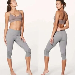 Lululemon x Taryn Toomey The Class Awakening Crop Ice Grey Leggings High Rise 4